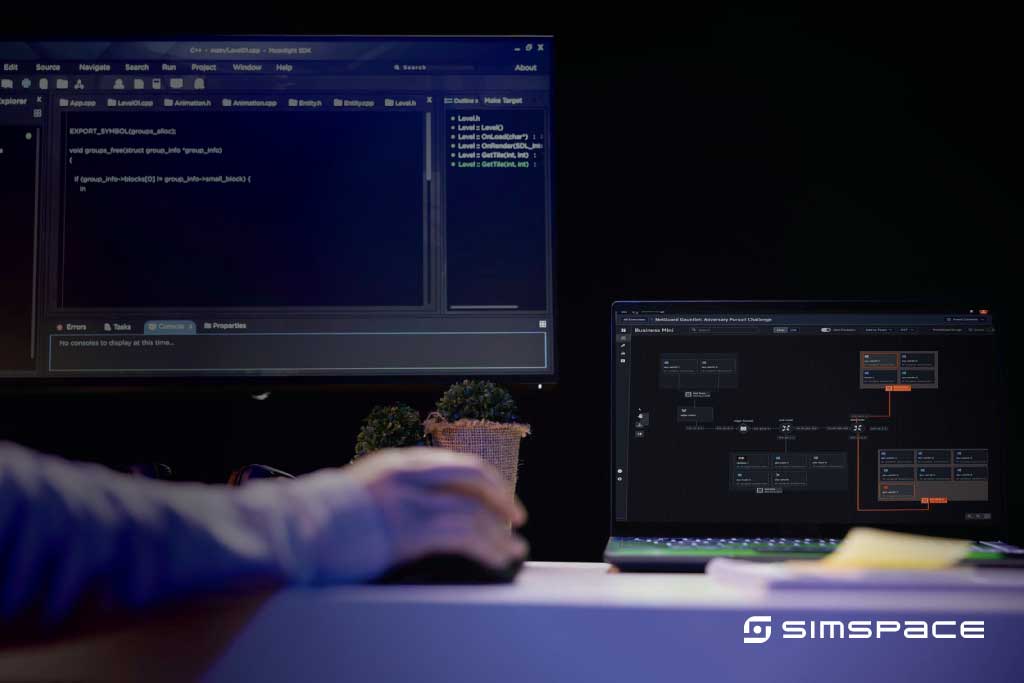 cybersecurity training solution with SimSpace