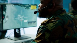 Military cybersecurity personnel testing cyber warfare scenarios